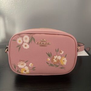 Coach Pink Floral Belt Bag